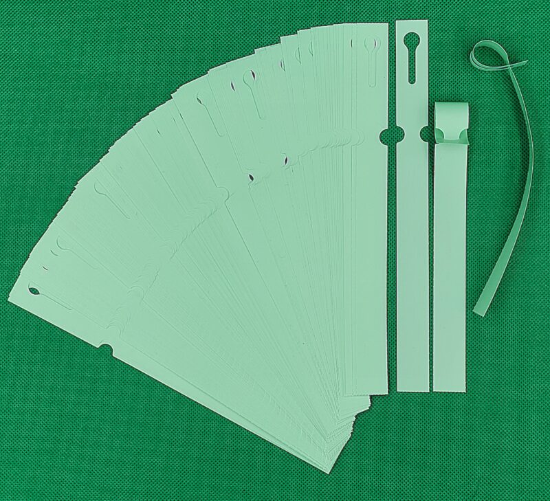 Etykiety ogrodnicze /sadownicze pętlowe Miętowy 160mm x 17mm (17x160) 100 sztuk (Mięta)