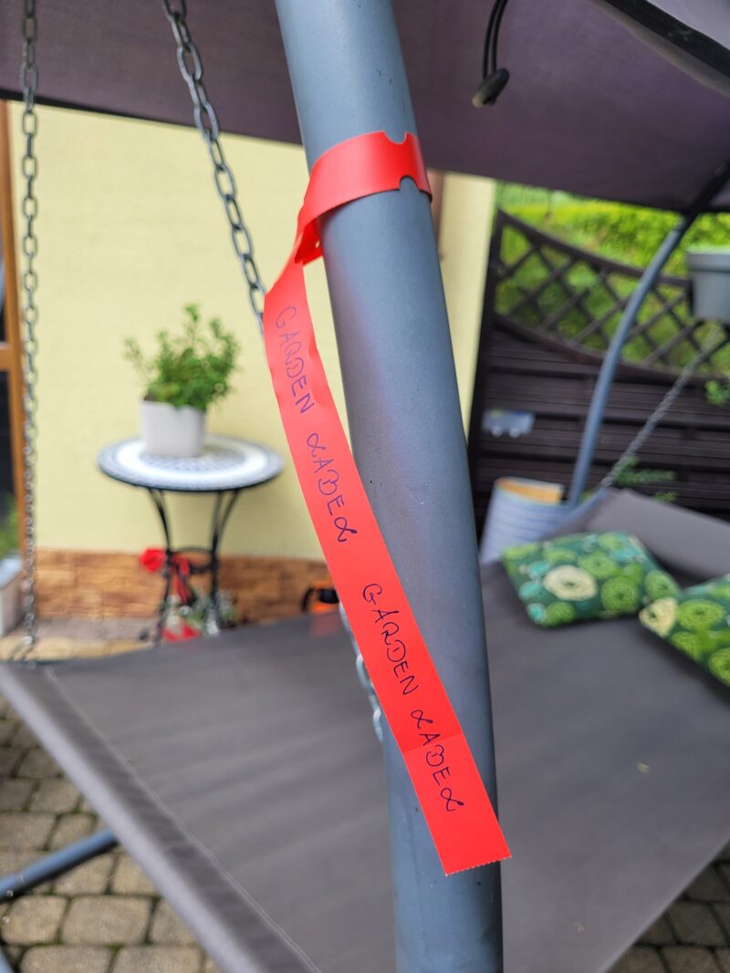 Etykiety ogrodnicze do pisania pętlowe BIAŁE BDUŻE 400x20mm (20x400) 100szt - obrazek 2