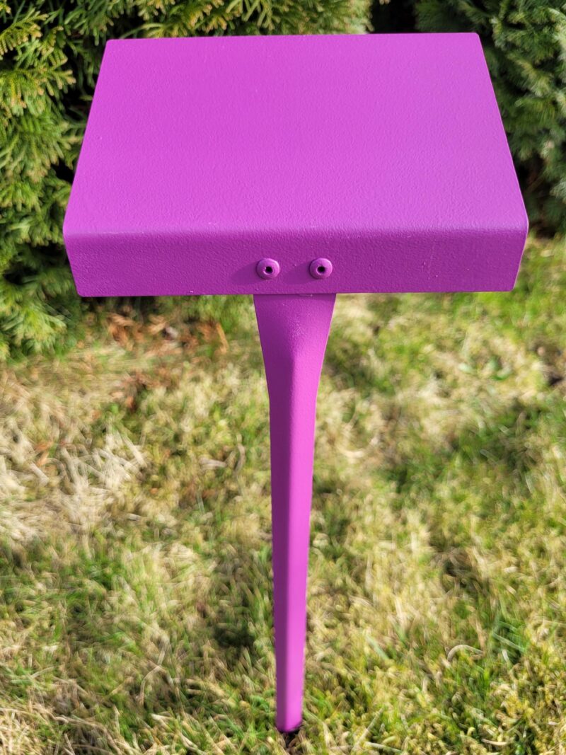 Tabliczka ogrodowa wtykana, 105x80x370 mm, DUŻA, Aluminium zestaw 10 sztuk - obrazek 7