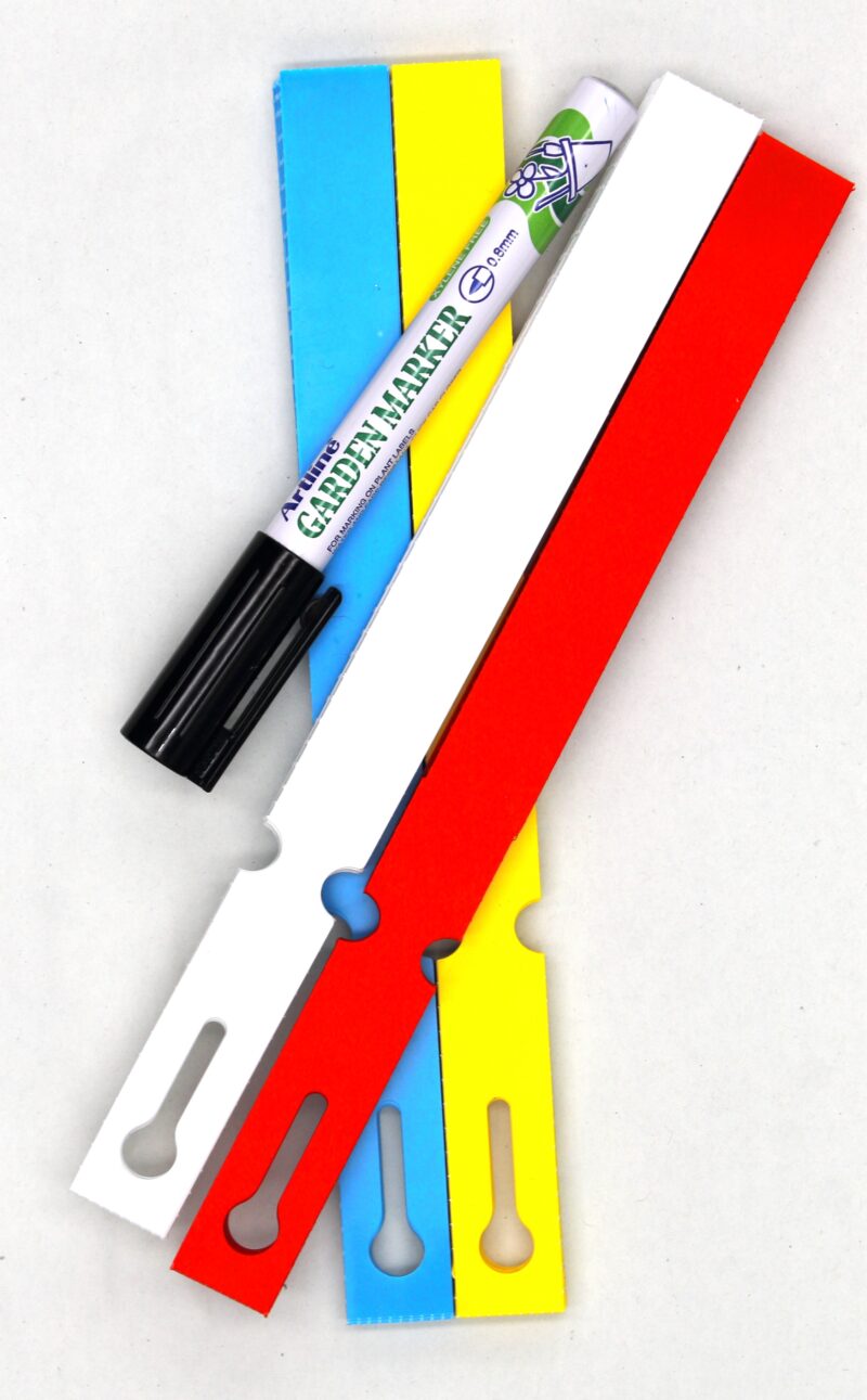MARKER + Etykiety 4 KOLORY pętlowe do opisu roślin 200x17mm (17x200) 400szt - obrazek 12
