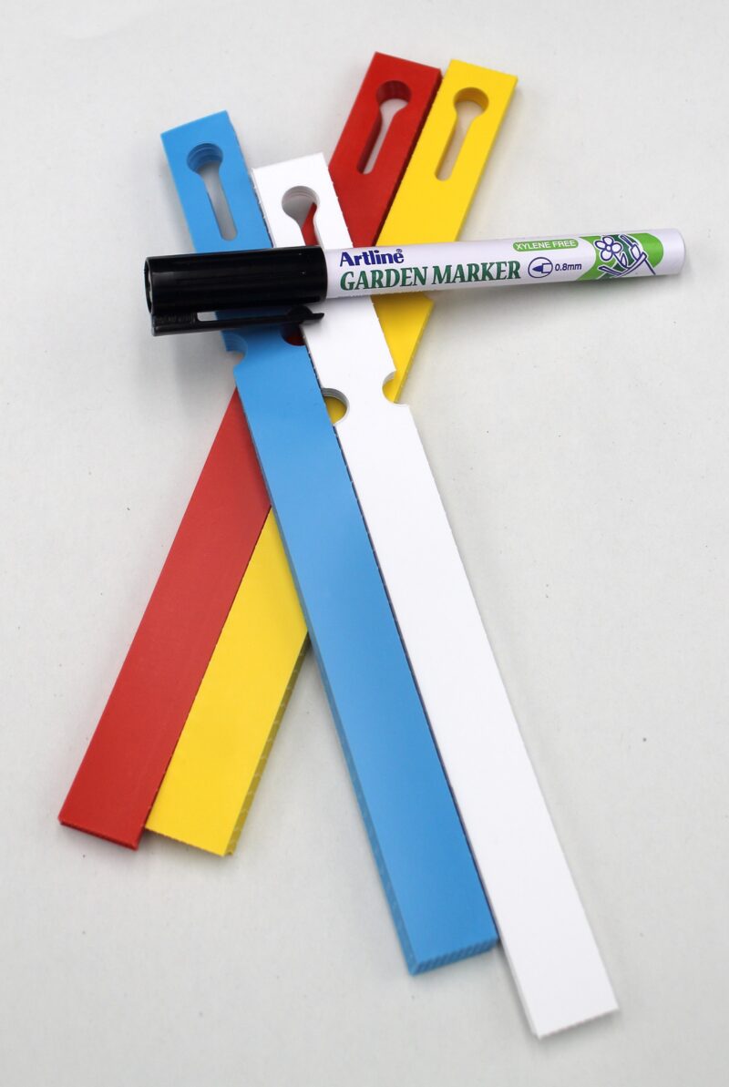 MARKER + Etykiety 4 KOLORY pętlowe do opisu roślin 200x17mm (17x200) 400szt - obrazek 13