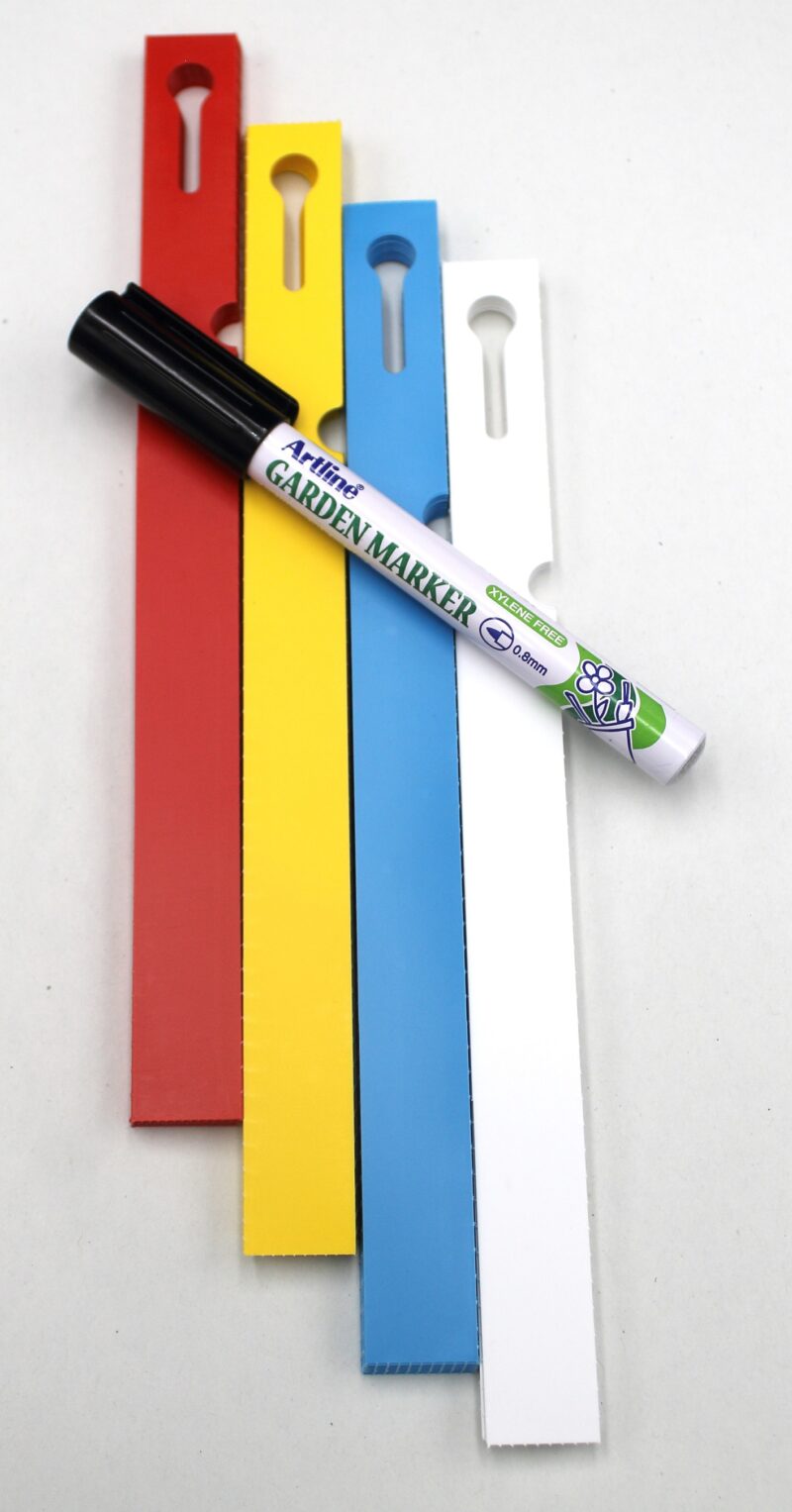 MARKER + Etykiety 4 KOLORY pętlowe do opisu roślin 200x17mm (17x200) 400szt - obrazek 12