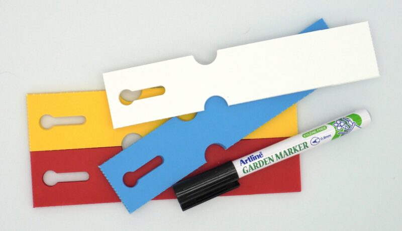 MARKER + Etykiety 4 KOLORY pętlowe do opisu roślin 163x33mm (33x163) 400szt - obrazek 2