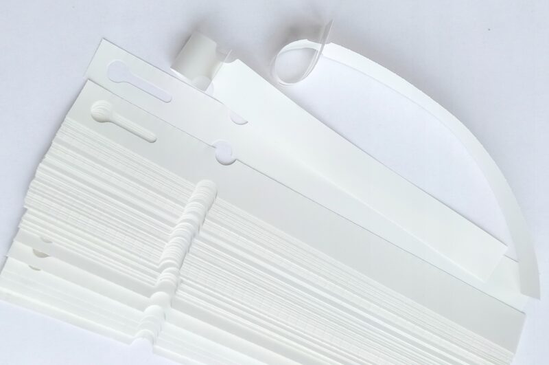 Etykiety ogrodnicze pętlowe do pisania BIAŁE DUŻE 250x25mm (25x250) 100 szt
