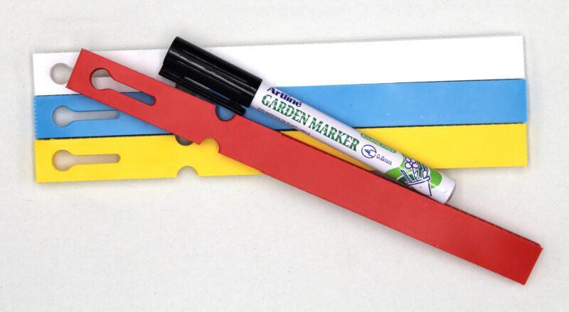 MARKER + Etykiety 4 KOLORY pętlowe do opisu roślin 200x17mm (17x200) 400szt - obrazek 2