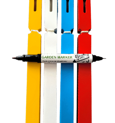 MARKER + 4 KOLORY Etykiety ogrodnicze pętlowe do pisania 250x17mm 400 sztuk (17x250)