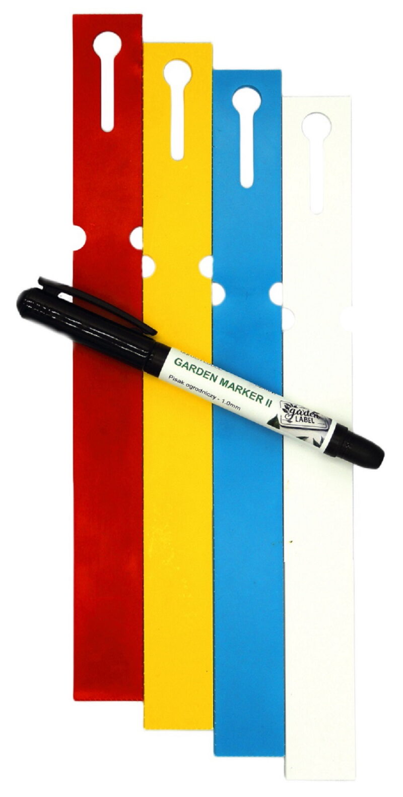 MARKER II+Etykiety 4 KOL. pętlowe do opisu roślin 250x25mm (25x250) 400szt
