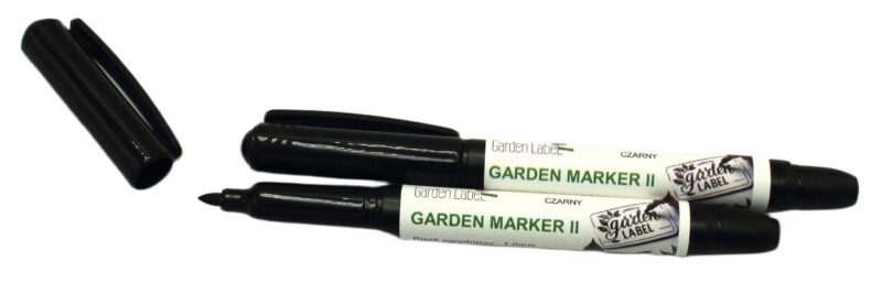Marker ogrodniczy (mazak, pisak) permanentny, odporny Garden Marker II Czarny 1szt