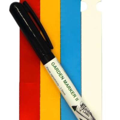 MARKER II+Etykiety 4 KOL. pętlowe do opisu roślin 250x17mm (17x250) 400szt