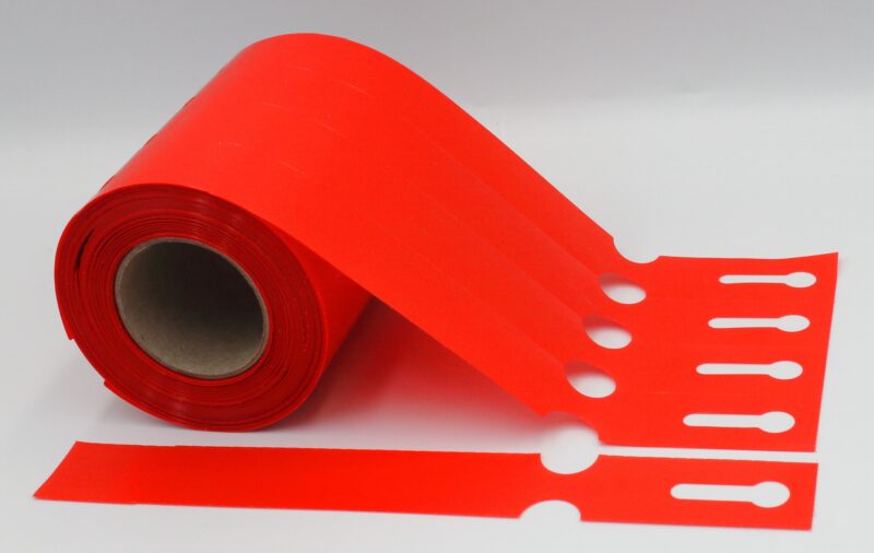 Etykiety ogrodnicze/sadownicze pętlowe CZERWONE 200x25mm(25x200) 500szt - obrazek 5