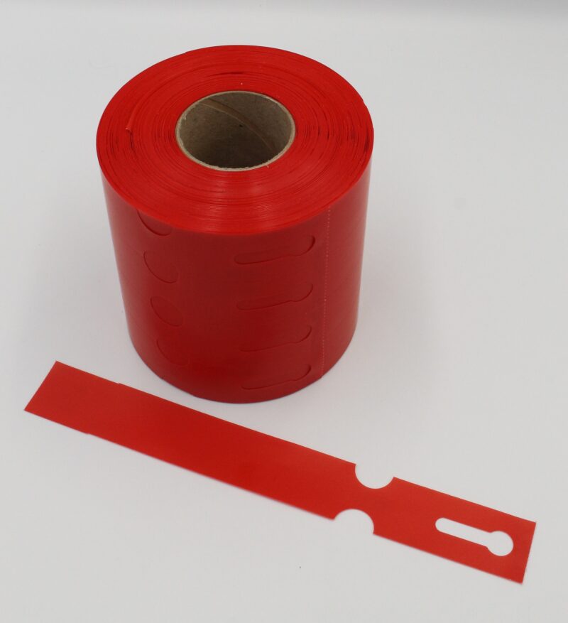 Etykiety ogrodnicze/sadownicze pętlowe CZERWONE 200x25mm(25x200) 1000szt - obrazek 10