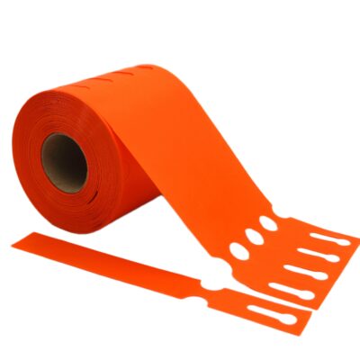 Etykiety ogrodnicze/sadownicze pętlowe POMARAŃCZOWE 200x25mm(25x200) 1000szt