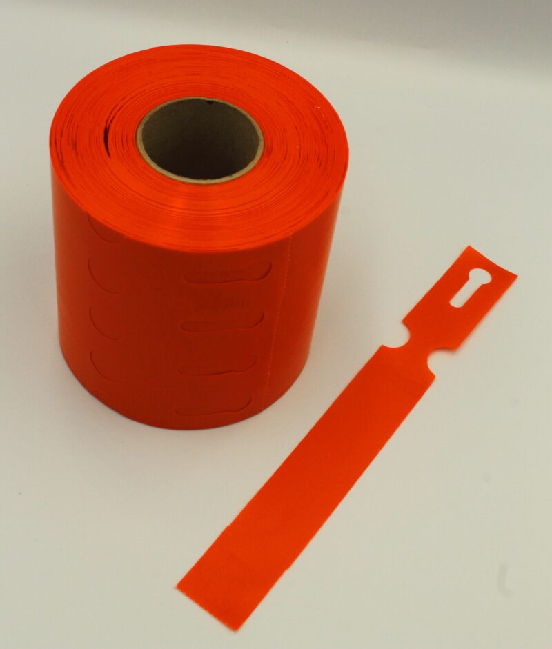Etykiety ogrodnicze/sadownicze pętlowe POMARAŃCZOWE 200x25mm(25x200) 1000szt - obrazek 5