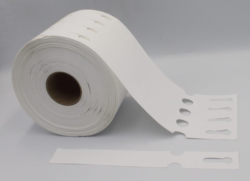 Etykiety ogrodnicze sadownicze pętlowe BIAŁE BDUŻE 200x25mm (25x200) 2000sztuk - obrazek 3