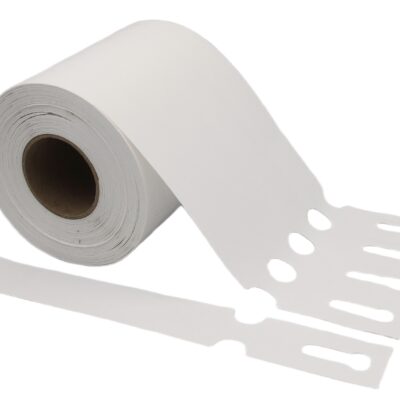 Etykiety ogrodnicze sadownicze pętlowe BIAŁE BDUŻE 200x25mm (25x200) 1000sztuk