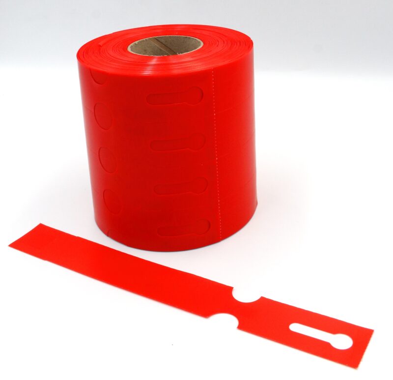 Etykiety ogrodnicze/sadownicze pętlowe CZERWONE 200x25mm(25x200) 1000szt - obrazek 2
