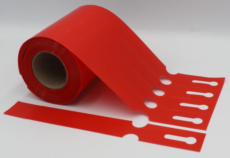 Etykiety ogrodnicze/sadownicze pętlowe CZERWONE 200x25mm(25x200) 500szt - obrazek 10