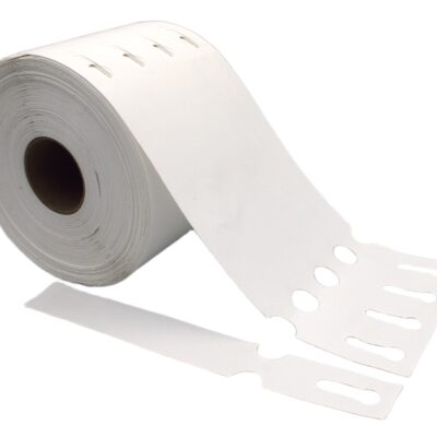 Etykiety ogrodnicze sadownicze pętlowe BIAŁE BDUŻE 200x25mm (25x200) 2000sztuk