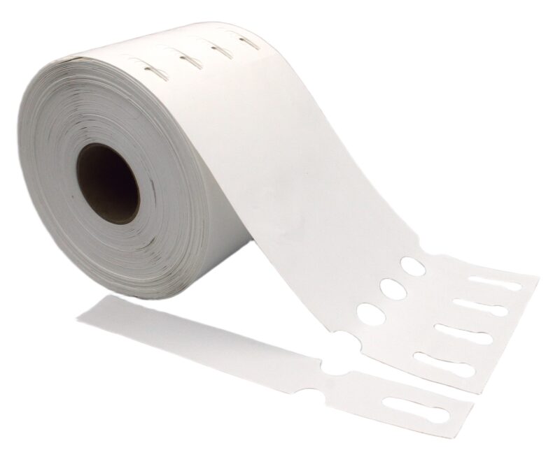 Etykiety ogrodnicze sadownicze pętlowe BIAŁE BDUŻE 200x25mm (25x200) 2000sztuk