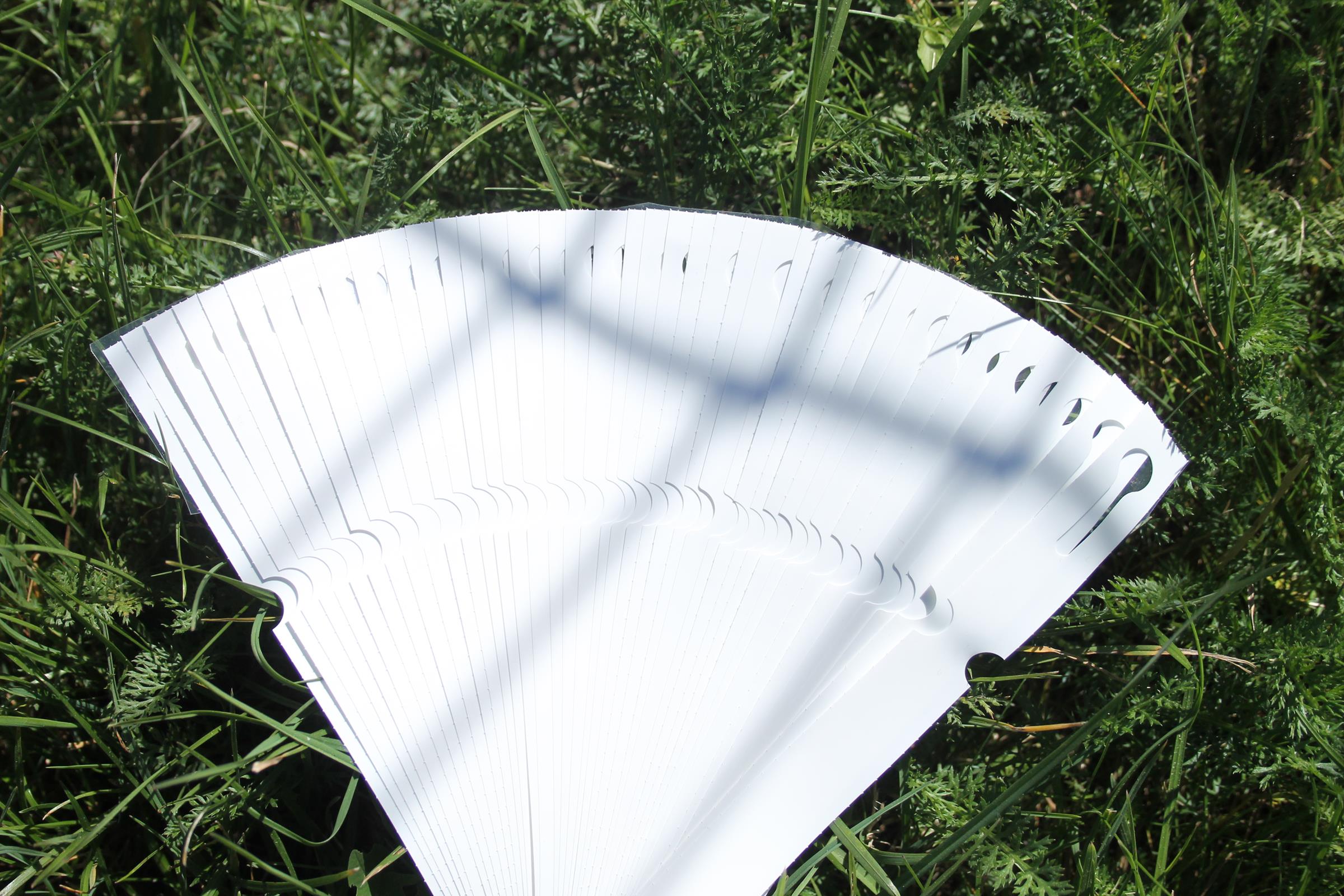 Etykiety ogrodnicze/sadownicze pętlowe BIAŁE 200x17mm(17x200) 480szt - obrazek 2