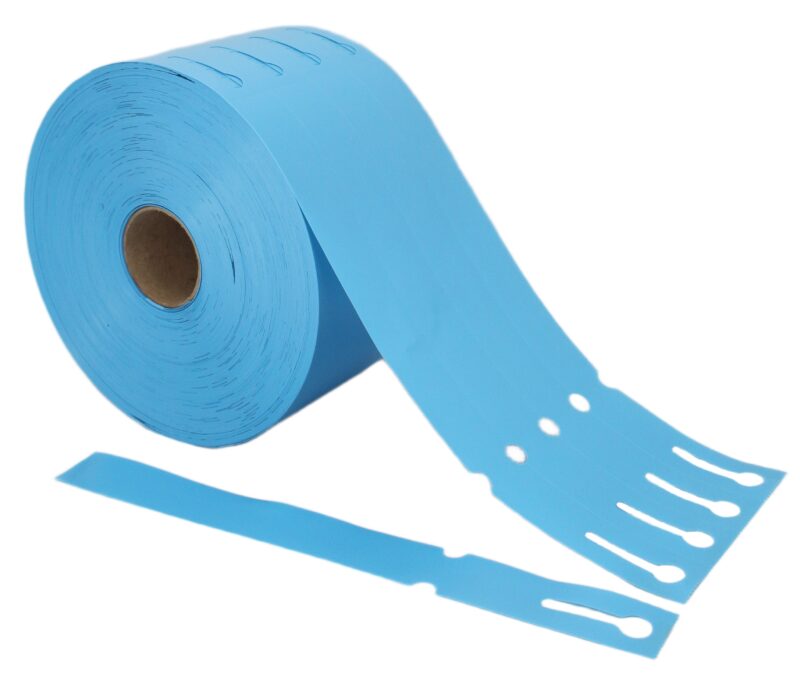 Etykiety ogrodnicze/sadownicze pętlowe NIEBIESKIE 250mmx25mm (25x250) 3750 sztuk