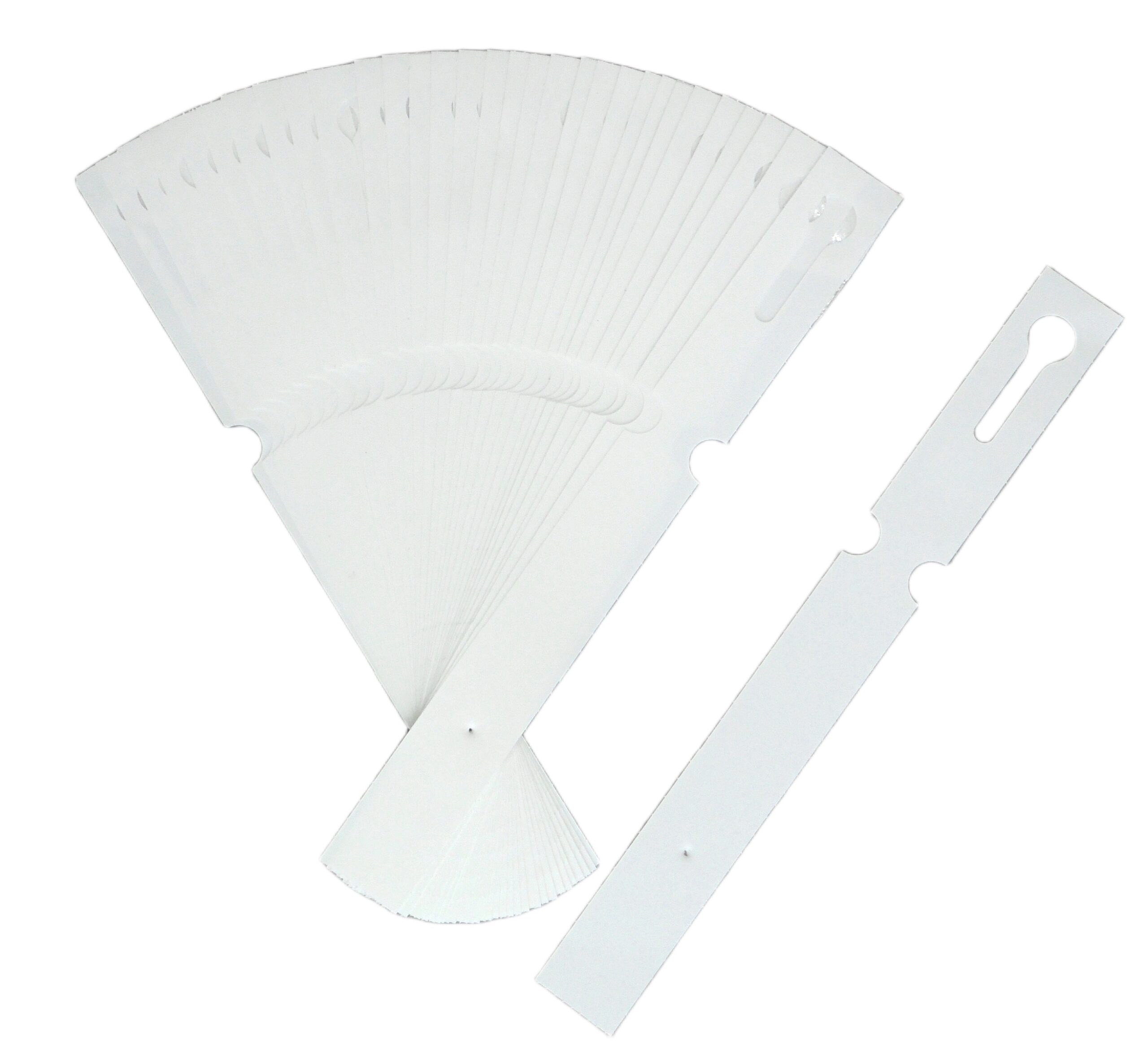 Etykiety pętlowe do opisu roślin Białe 160x17mm(17x160) 240szt
