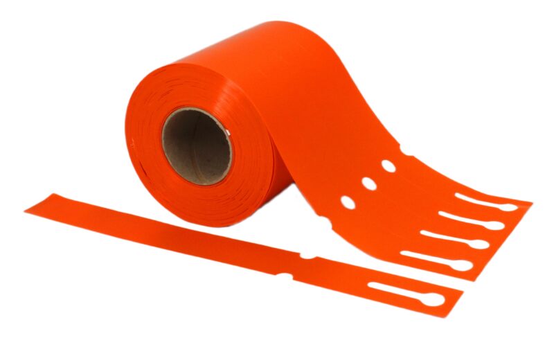 Etykiety Ogrodnicze Pętelkowe Wiązane 250mm x 25mm 25x250 Pomarańczowe 500szt