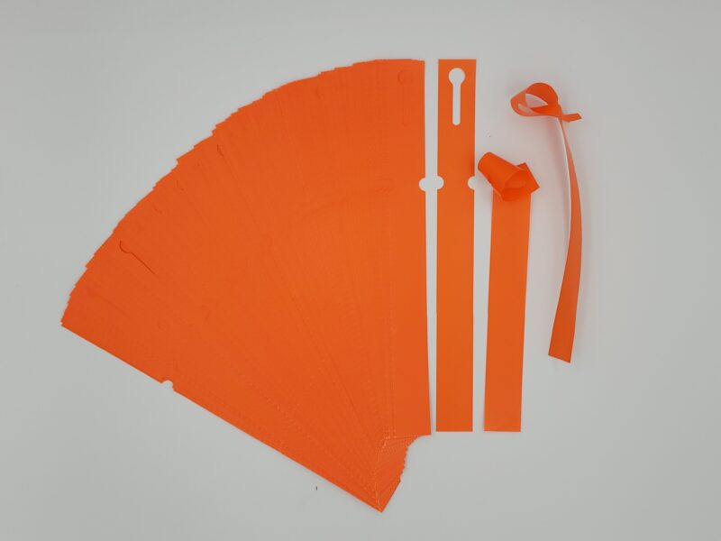 Etykiety Ogrodnicze Pętelkowe Wiązane 250mm x 25mm (25x250) Pomarańczowe 100szt - obrazek 8