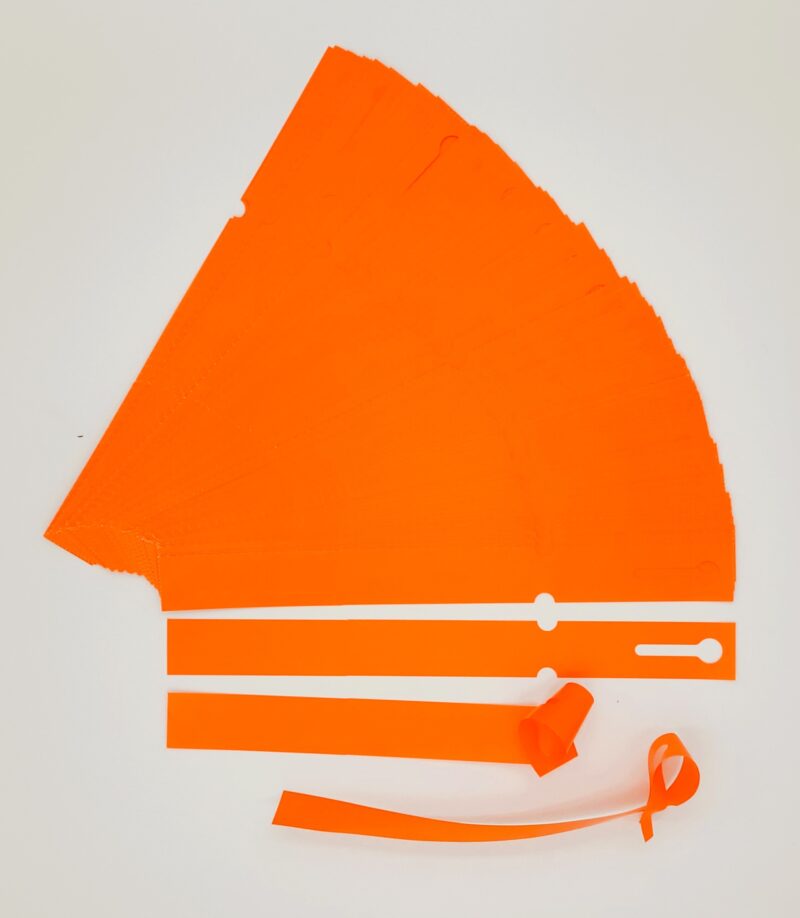 Etykiety Ogrodnicze Pętelkowe Wiązane 250mm x 25mm 25x250 Pomarańczowe 1000szt - obrazek 8