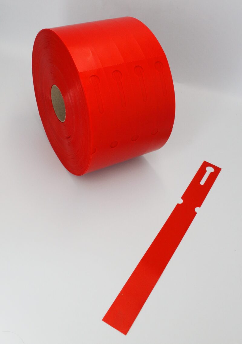 Etykiety ogrodnicze wiązane DUŻE 250x25mm  (25x250) 3750 sztuk CZERWONE - obrazek 8