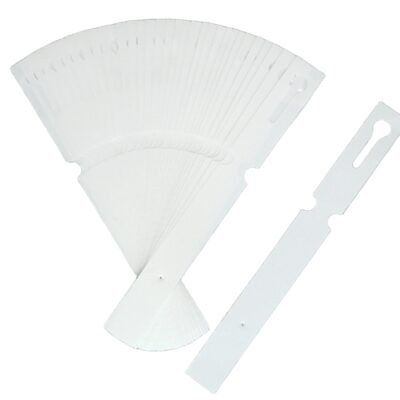 Etykiety pętlowe do opisu roślin BIAŁE 160mm x 17mm (17x160) 100 szt