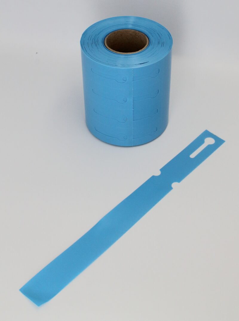 Etykiety ogrodnicze/sadownicze pętlowe NIEBIESKIE 250mmx25mm (25x250) 500 sztuk - obrazek 2