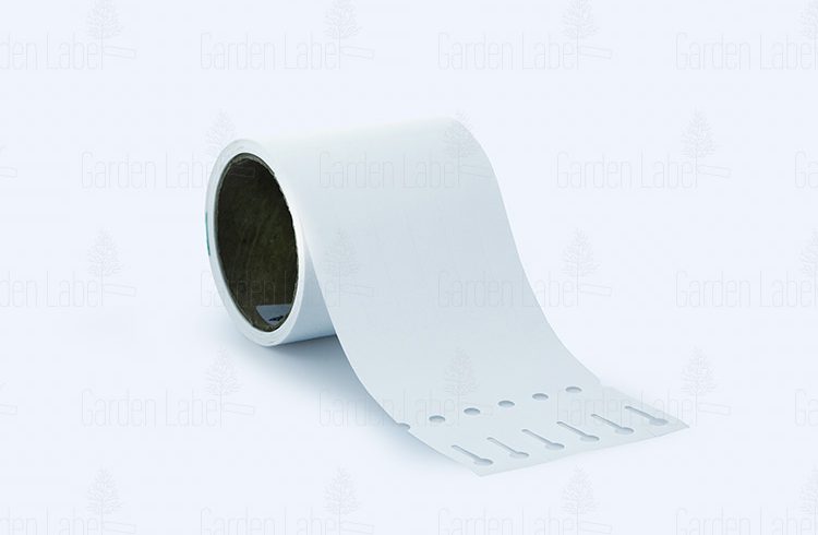 Allfolin loop label – 250x17x10-15, without tear-off tip, white
