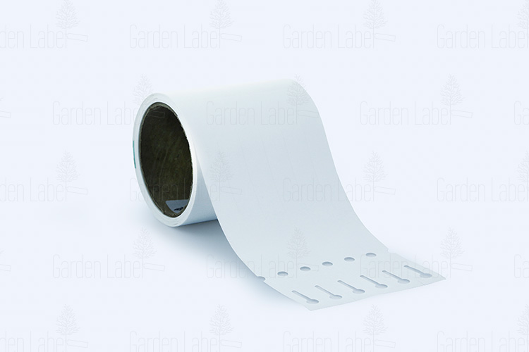 Allfolin loop label – 250x17x10-15, with tear-off tip, white