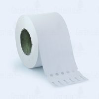 Allfolin loop label – 200x17x10-15, with tear-off tip, white