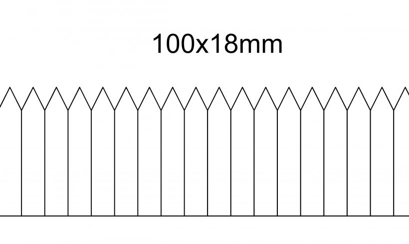Etykieta wtykana 100×18, termotransfer, biała