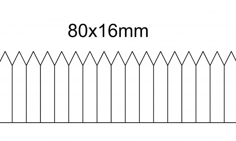 Etykieta wtykana 80×16, termotransfer, biała
