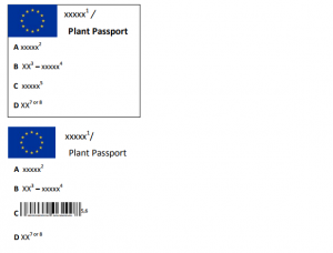 Wzory unijnych paszportów roślin. Fot.: piorin.gov.pl.