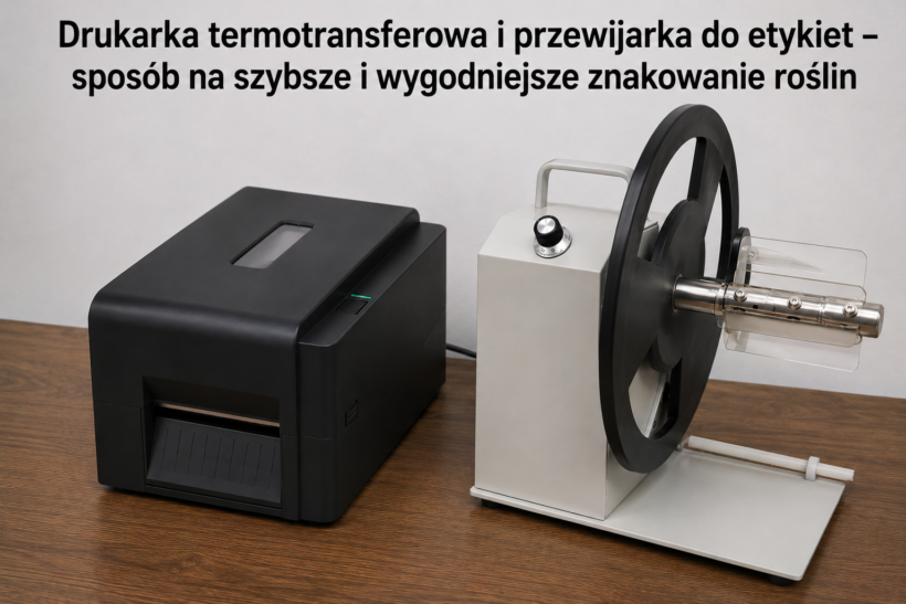 Druk etykiet ogrodniczych – drukarka i&nbsp;przewijarka
